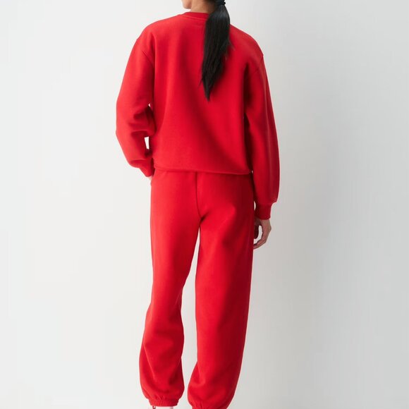 TNA Sweatfleece Bubble Fleece Boyfriend - Fire Red - Picture 4 of 8